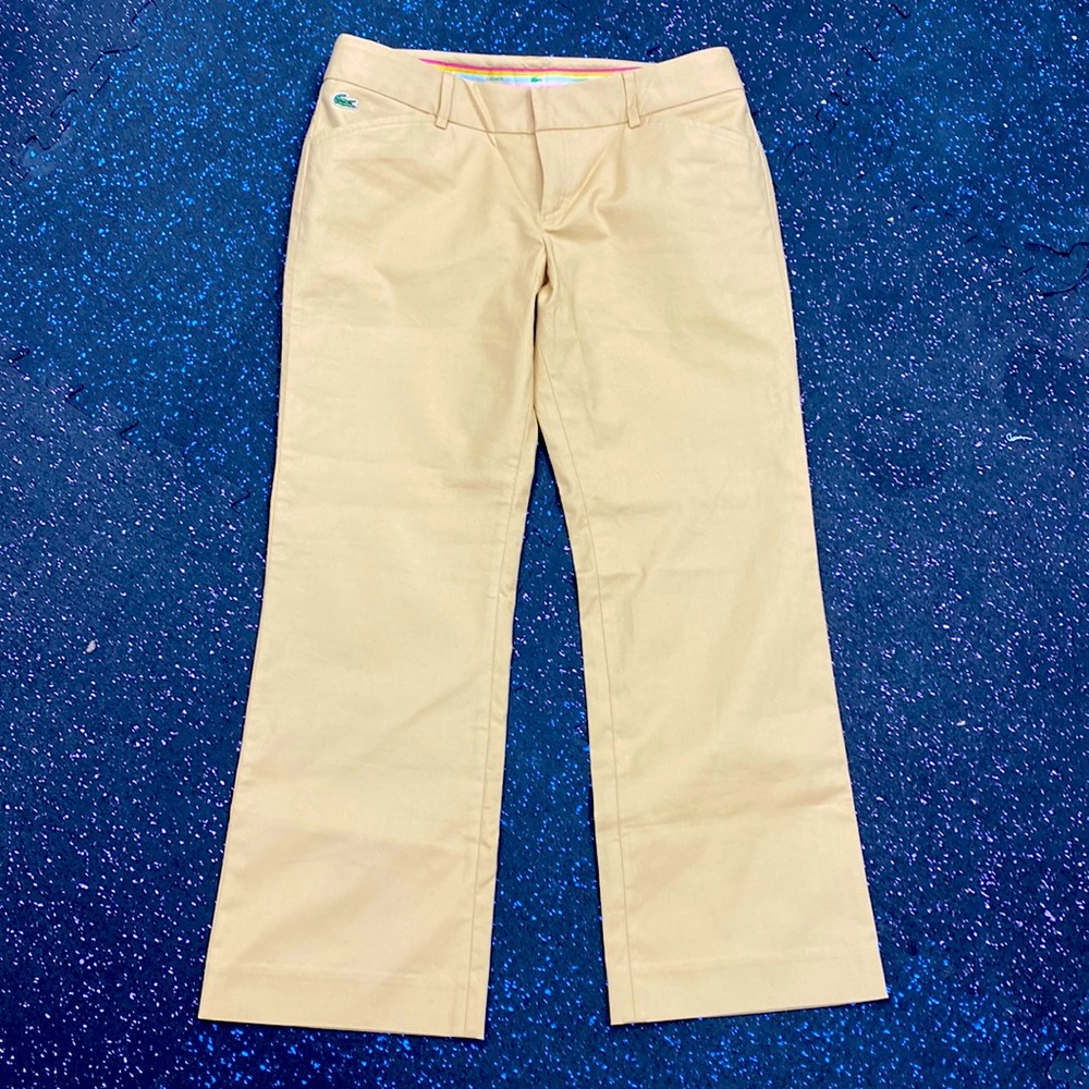 New Lacoste tan pants size 38